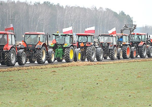 Забастовка в Польше: фермеры блокируют дорогу
