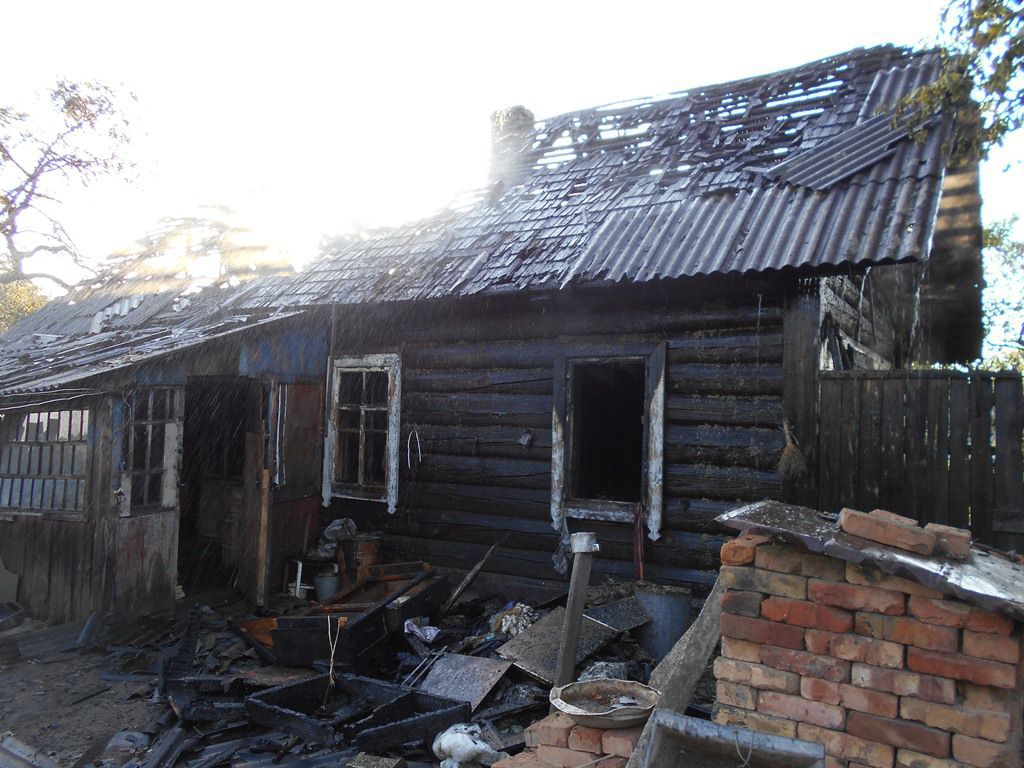 Под Бобруйском сгорел дом с хозяином в гробу