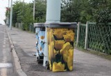 В Бресте появились цветочные мусорные контейнеры