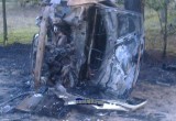 В Брестском районе сгорела Audi