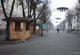 С 1 декабря в Бресте начнут работать новогодние ярмарки. На Пушкинской уже появились первые деревянные домики