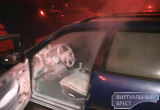 В Бресте в районе ПТО «Варшавский мост» горел автомобиль с польскими номерами