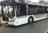 Утром 19 декабря под Брестом сгорел рейсовый автобус МАЗ