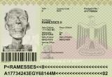Стилизация подлинного исторического паспорта египетского фараона Рамзеса II