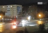 Водитель упал с мотоцикла и «проехался» по дороге в Кобрине (видео)