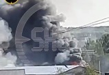 Мощный пожар в российском Кемерово на складе пиротехники