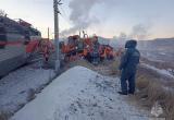 14 вагонов сошли с рельсов после столкновения поездов в Забайкальском крае
