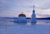 Снежный храм утонул в Челябинской области