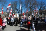 25 марта в День Воли брестчане собрались на Площади Свободы