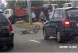 В Бресте автомобиль «Шкода» сбил велосипедиста
