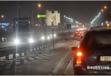 Фотофакт: в Бресте снег и дорожные пробки