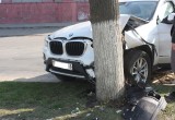 BMW влетело в дерево в Ивацевичах 