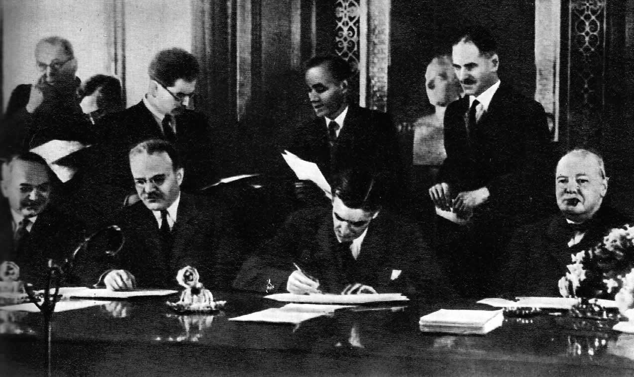 Подписание союзного договора против англии