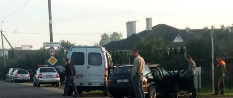 Автомобиль милиции попал в ДТП в городе Белоозёрске