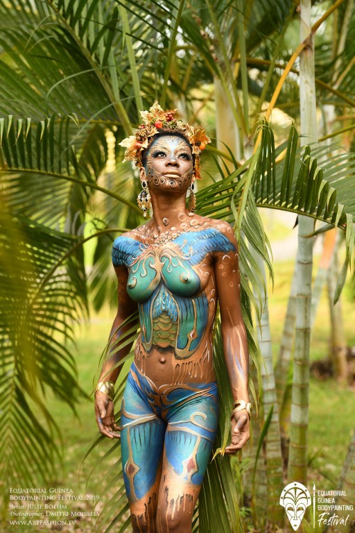 Картины на теле: самые впечатляющие герои фестиваля бодиарта в Экваториальной Гвинее
