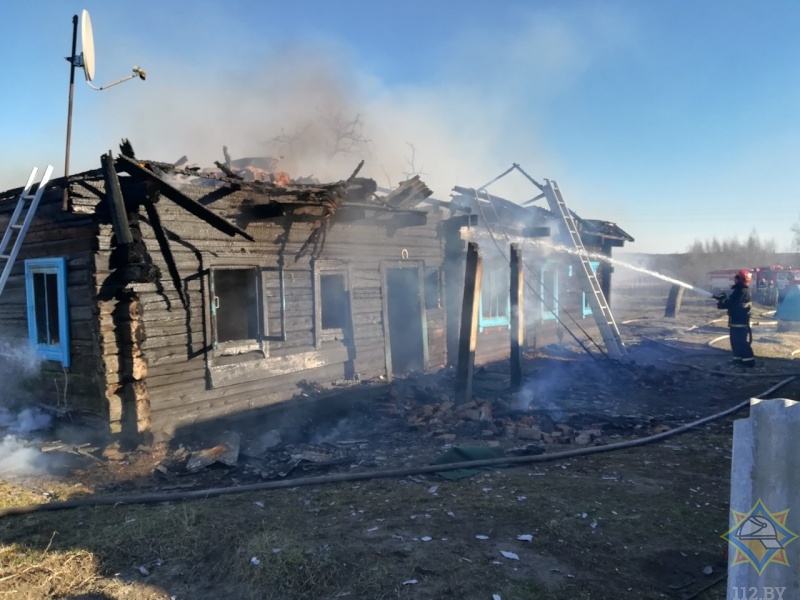 Мужчина сгорел в доме в Ганцевичском районе