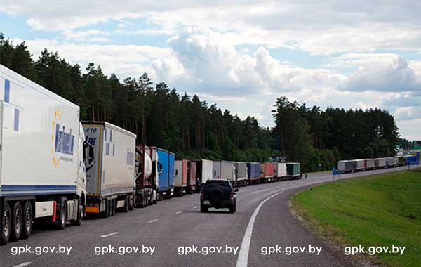 На белорусско-польской границе ожидаются пробки из большегрузов