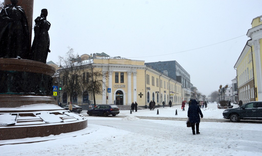 Пересечение улиц Советская и Гоголя, январь 2019 года.