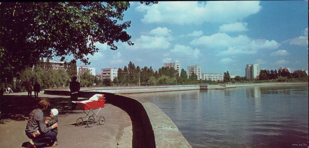 Набережная им. Ф. Скорины, 1981 год. Автор фото неизвестен.
