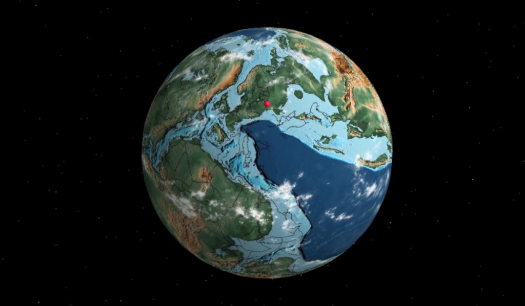 Карта Земли миллионы лет назад. Посмотрели, где был Брест