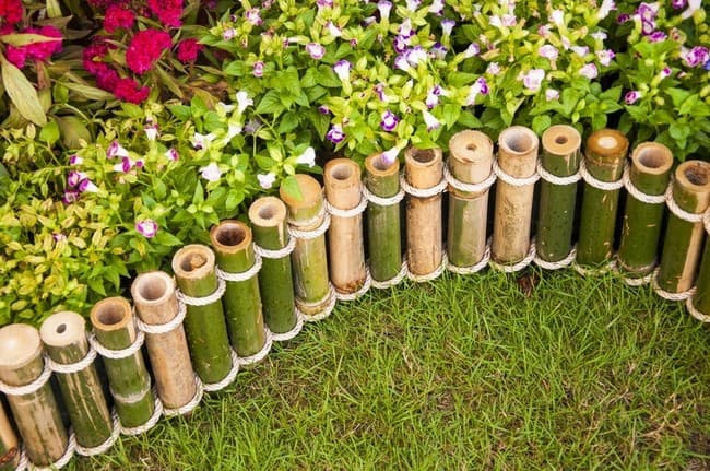 Бордюры для клумб из простых материалов: 52 необычные идеи для цветников