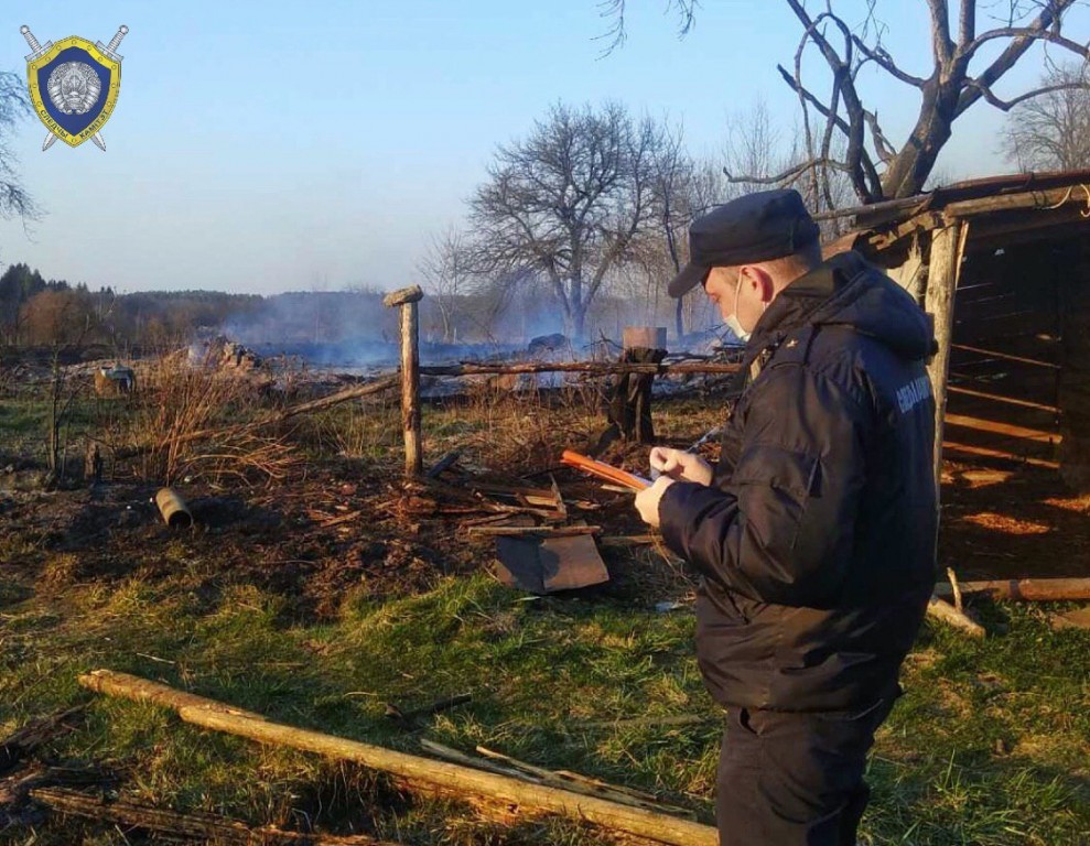 Целая деревня сгорела в Щучинском районе