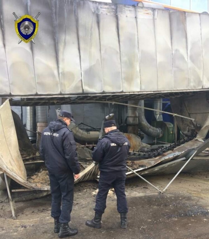 Деревообрабатывающий завод взорвался в Шклове