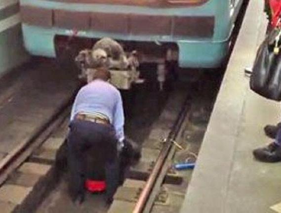 Девушка упала под поезд метро из-за телефона