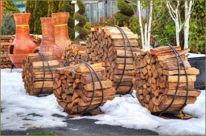 Красивое хранение дров: идеи для обустройства дровяник своими руками
