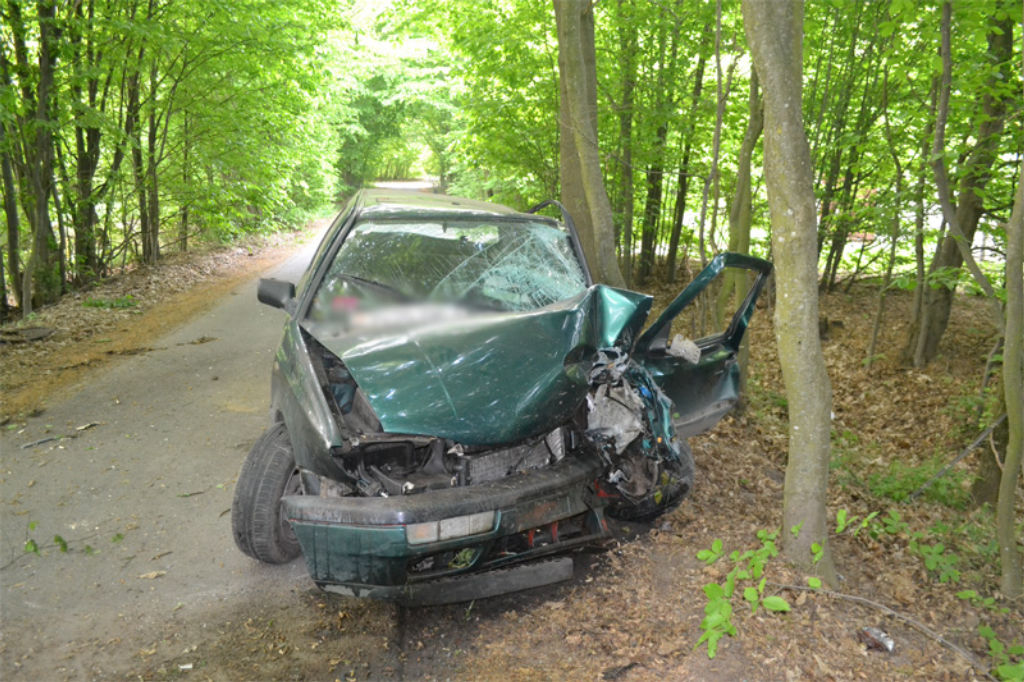 Машина врезалась в деревья под Брестом: водитель в больнице