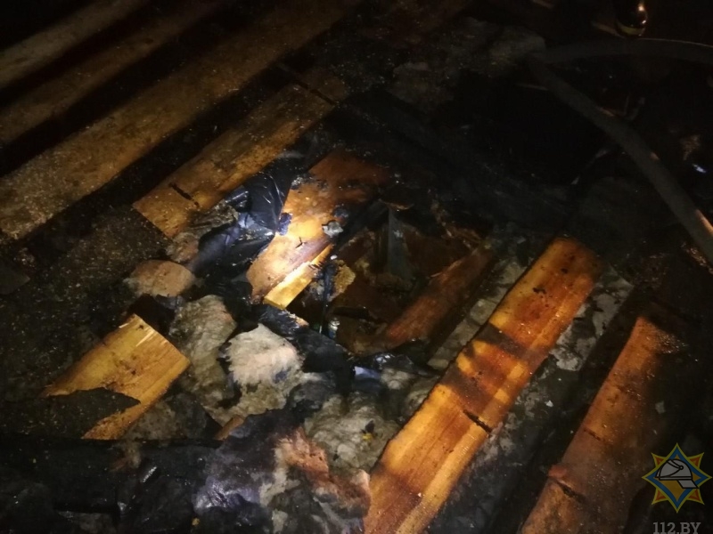 Мужчину спасли на пожаре в Дрогичине