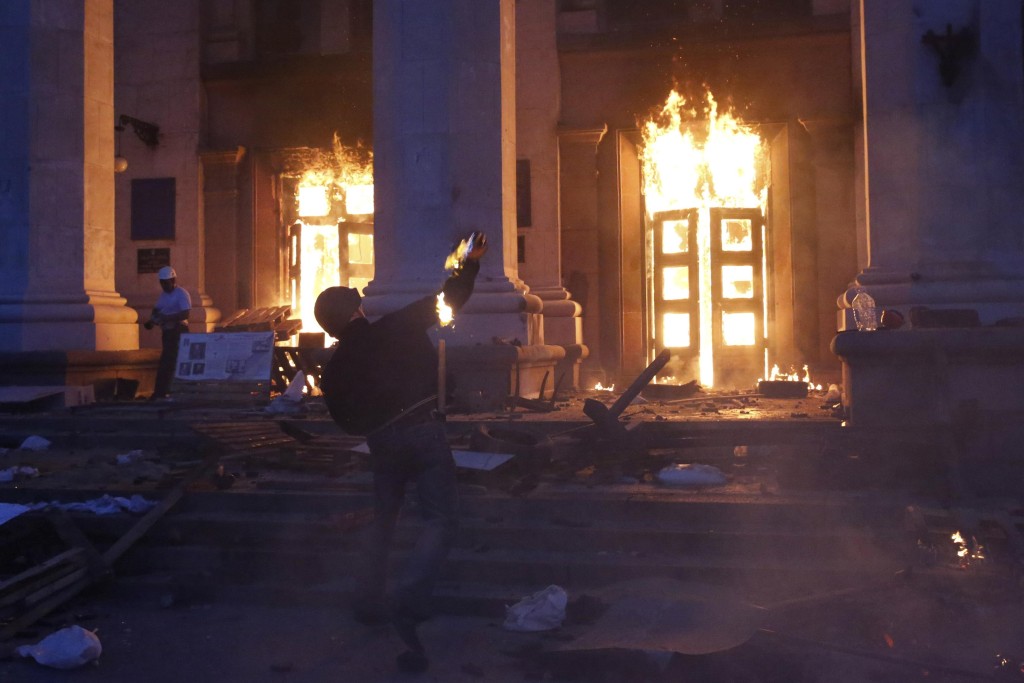 10-я годовщина трагедии в Одессе: смертоносный пожар, предзнаменующий войну