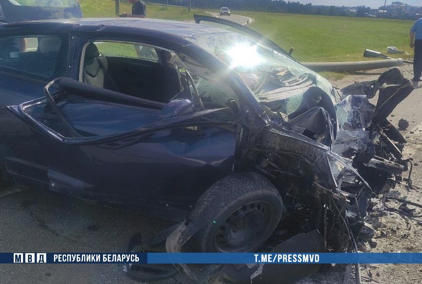 В аварии под Смолевичами погибли два человека