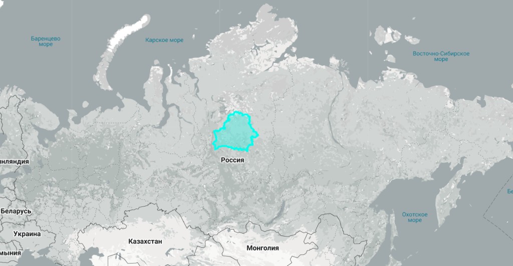 Так ли мала Беларусь? Сравниваем размеры страны с другими государствами