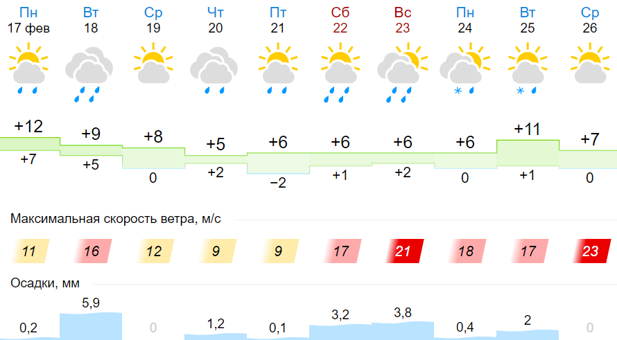 В Беларуси объявили желтый уровень опасности из-за ветра