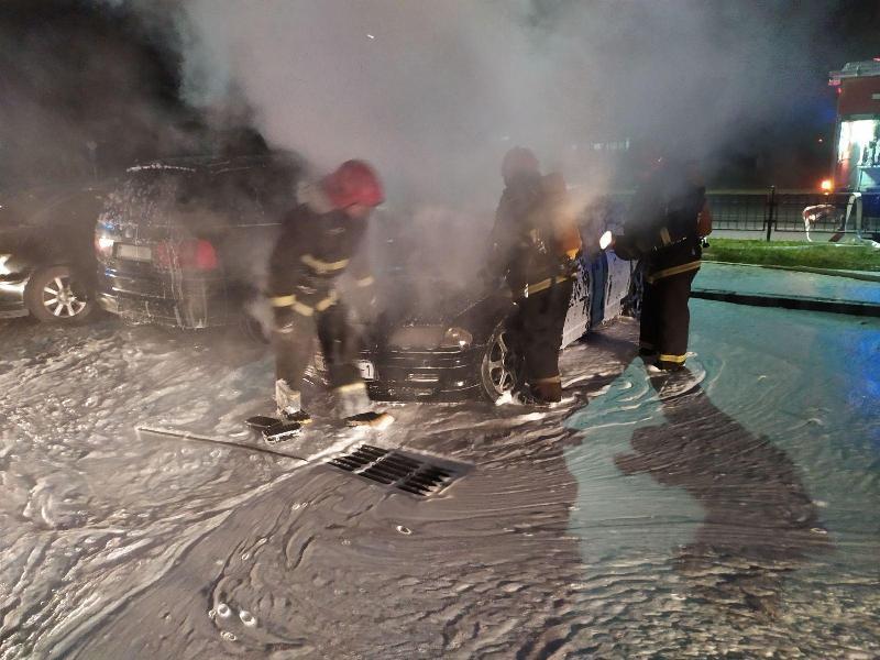 В Брестской области горели две машины