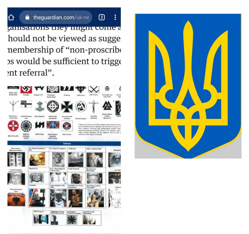 В Великобритании украинский герб отнесли к символам террористов