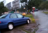 13 августа в Бресте автомобиль попал в ДТП и сбил бочку с квасом
