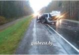 В Лунинецком районе водитель Peugeot врезался в грузовик
