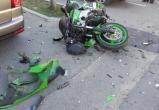 Мотоцикл столкнулся с легковушкой в Ляховичах