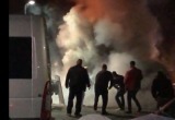 Видео: взорвался автомобиль в пункте пропуска "Варшавский мост"