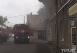 В Бресте загорелось здание бывшей трикотажной фабрики (видео)