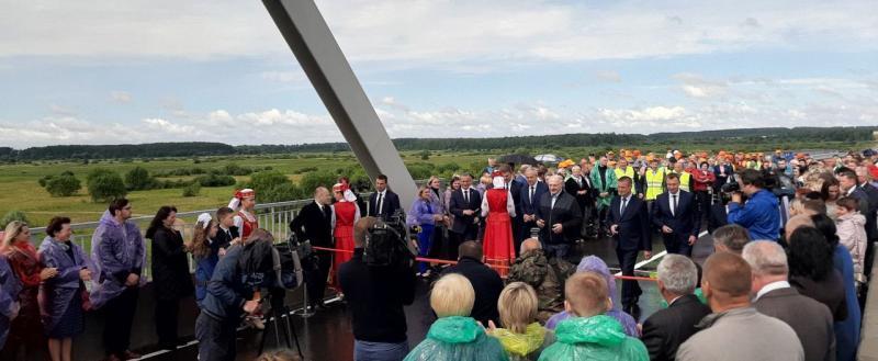 Открытие моста через Сож в Славгородском районе