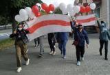 20 сентября в Кобрине на акции солидарности запустили шары