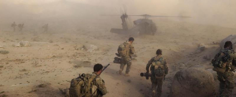 Спецназ Австралии у места высадки в Афганистане, 2013 год Фото Getty
