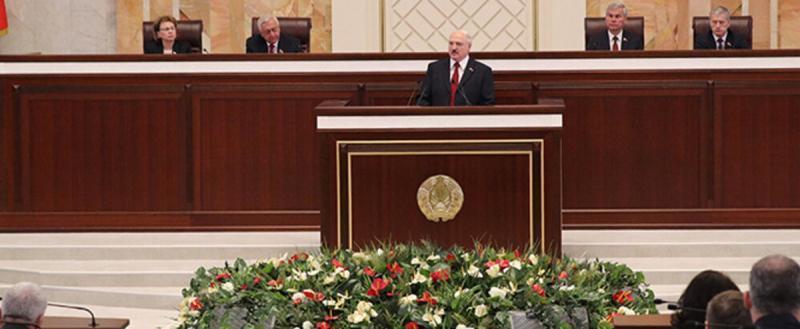 Лукашенко в Овальном зале в 2019 году