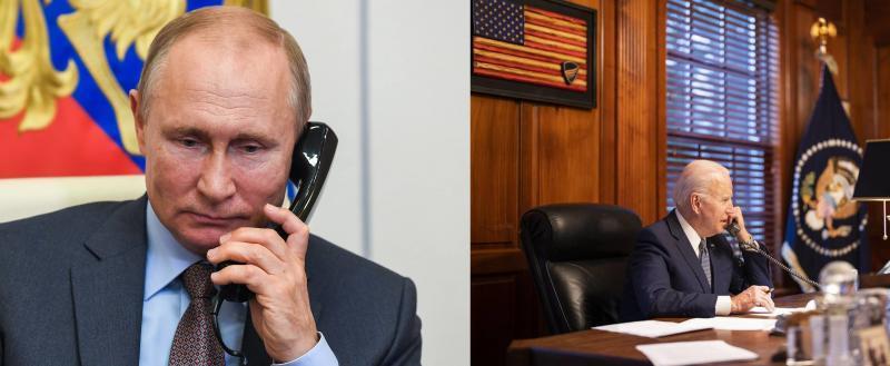 Телефонные переговоры Путина и Байдена продлились 50 минут