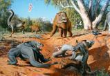 Австралийская мегафауна доисторической эпохи. Компиляция из австралийских почтовых марок