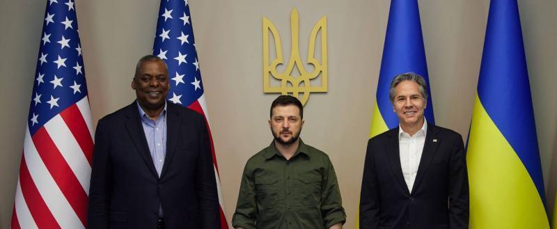 Зеленский встретился в Киеве с госсекретарем США и главой Пентагона