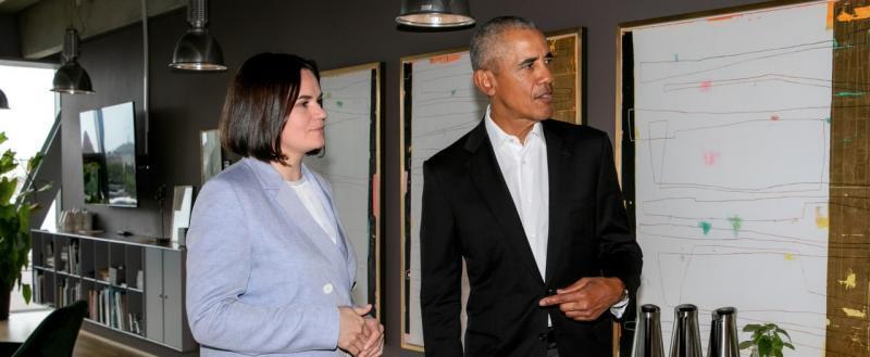 Тихановская встретилась с Бараком Обамой в Копенгагене